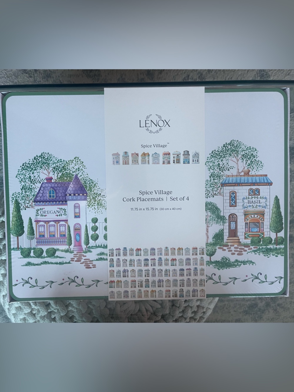 Lenox Spice Village Cork Placemats – set of 4